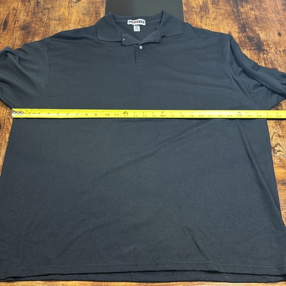 Jerzees Black Polo Shirt Soft Relaxed Fit Essential - Picture 1 of 6